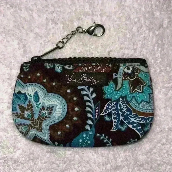 Vera Bradley RETIRED Pattern - Java Blue ID and change purse - Picture 2 of 6